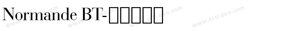 Normande BT字体转换